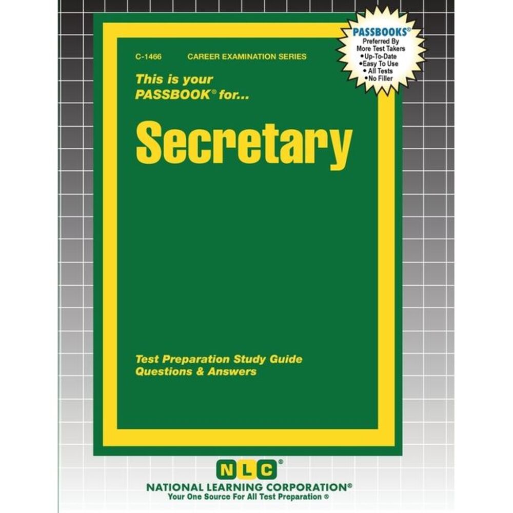 Secretary -- Passbooks